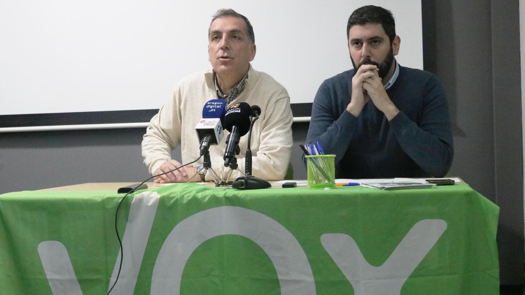 Samuel Vázquez y Alejandro Nolasco, en rueda de prensa