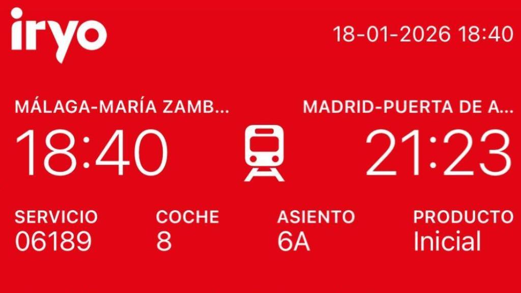 El billete de tren de Eva.