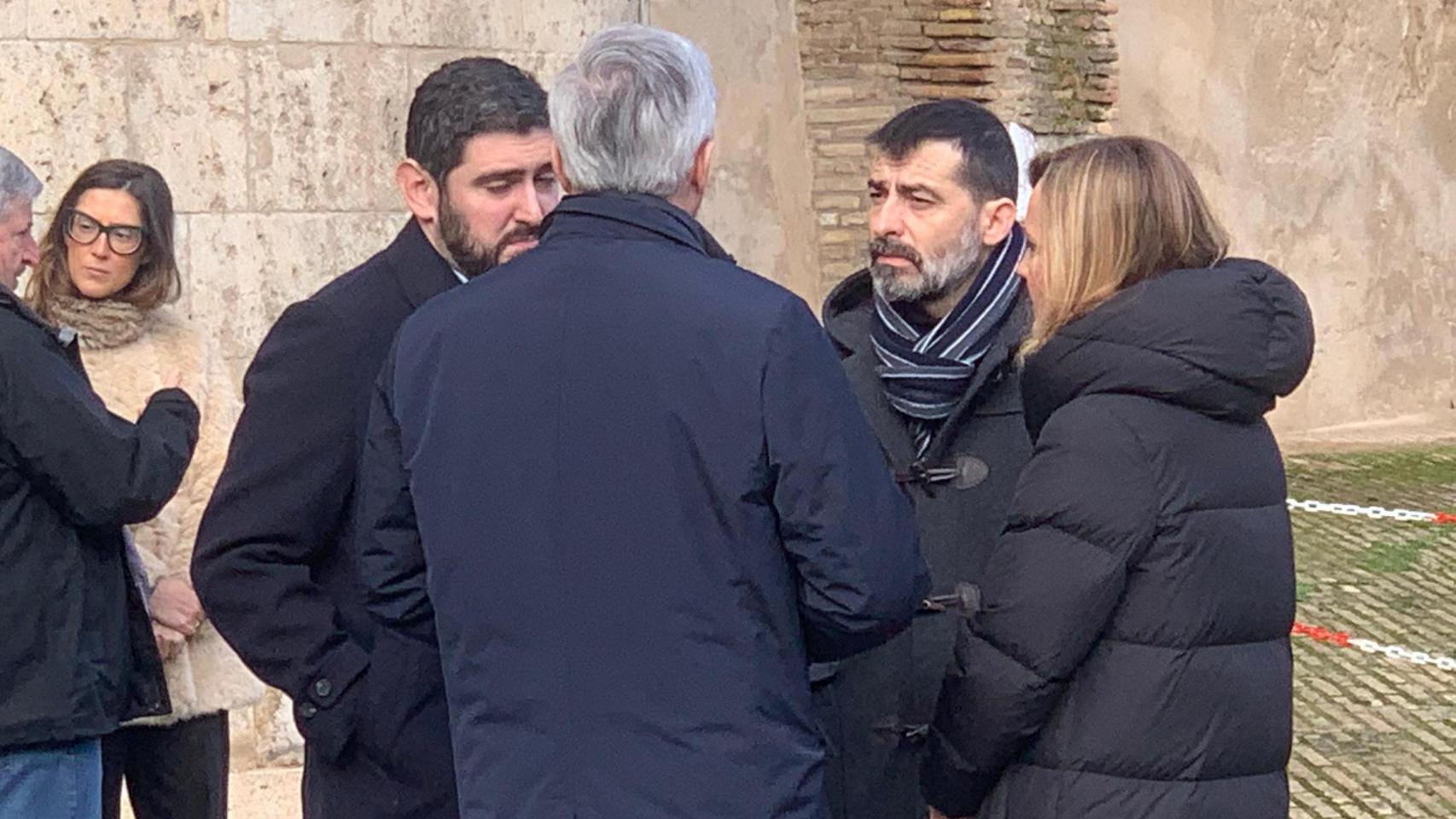 Líderes de PP, PSOE, Vox e IU hablan tras el minuto de silencio en las Cortes de Aragón