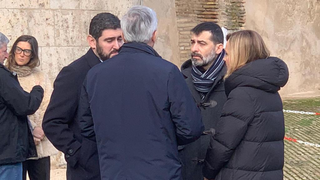 Líderes de PP, PSOE, Vox e IU hablan tras el minuto de silencio en las Cortes de Aragón