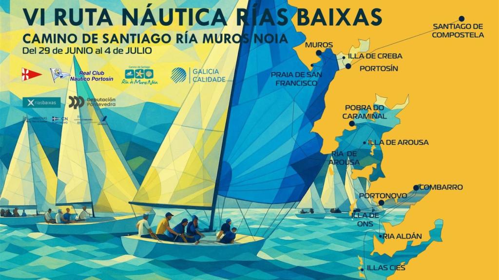 Cartel VI RUTA NAUTICA RIAS BAIXAS