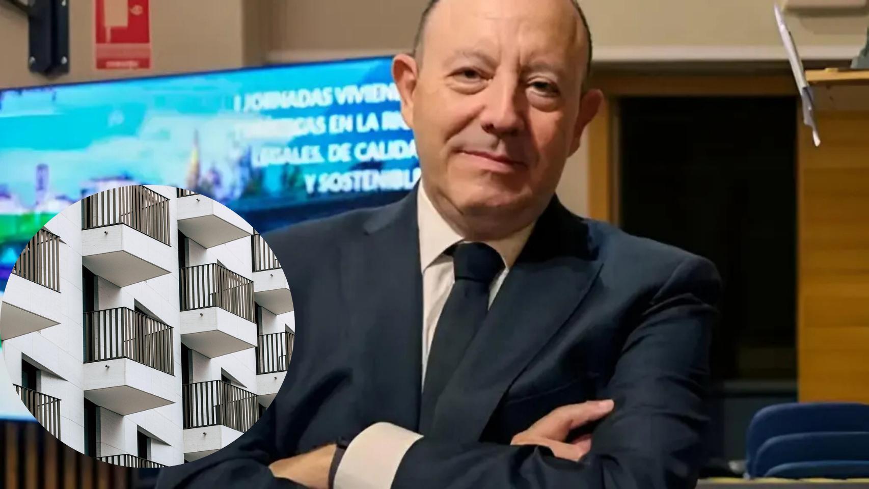 Montaje de Gonzalo Bernardos con viviendas.