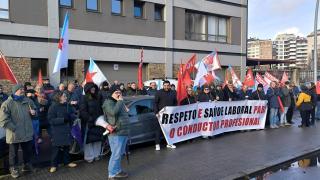 Protesta de personal del transporte de viajeros por carretera