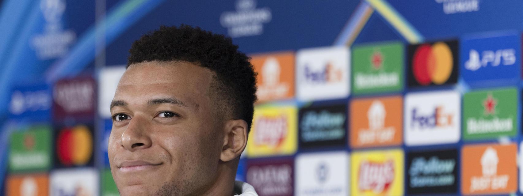 Mbappé, en rueda de prensa