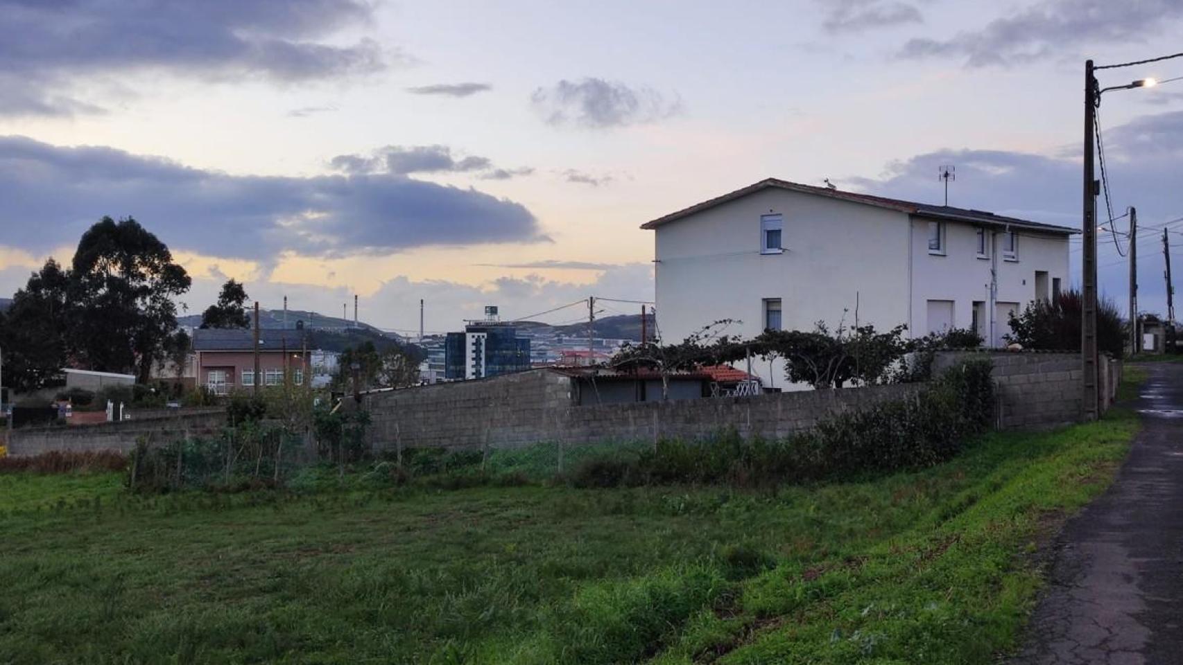 Casas en el ámbito de Monte Mero, en A Coruña.