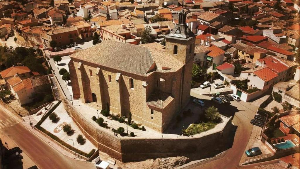 Vista aérea de Albares, en Guadalajara.