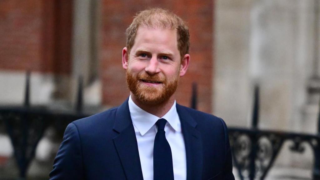 El príncipe Harry, en Londres en la mañana de este lunes, 19 de enero.