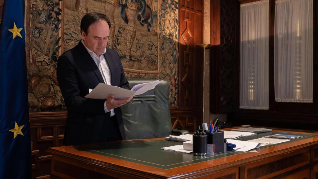 Juanfran Pérez Llorca, en su despacho del Palau. Vicent Bosch