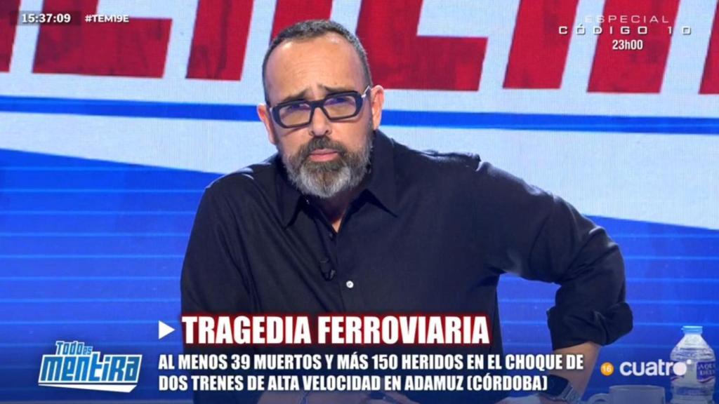Risto Mejide arranca el especial 'Todo es mentira' sobre la tragedia ferroviaria.