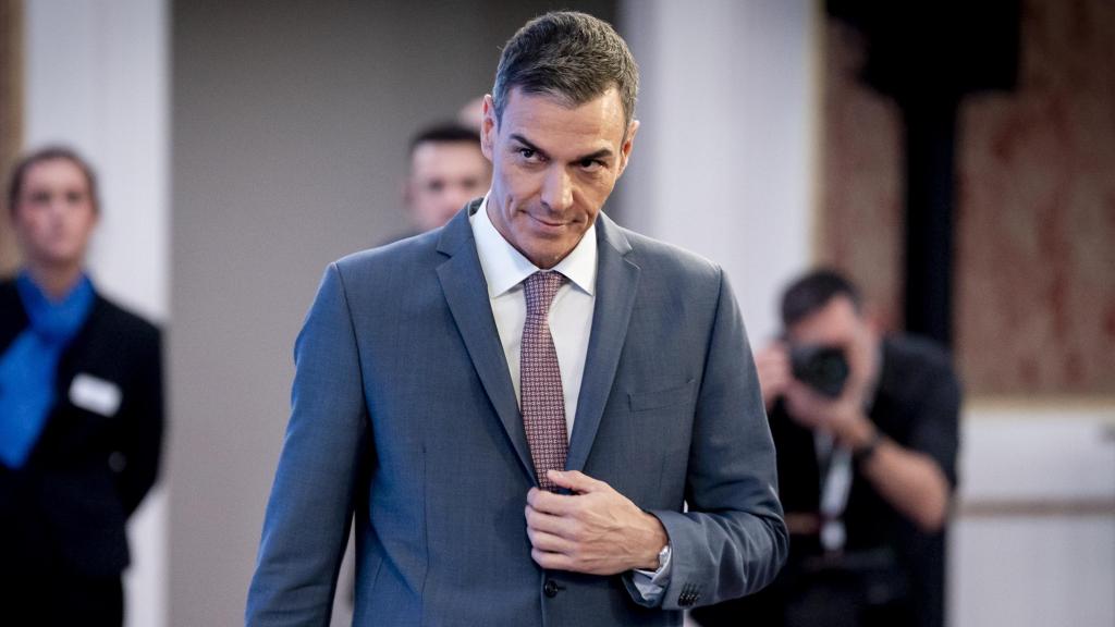 Pedro Sánchez interviene en un acto.