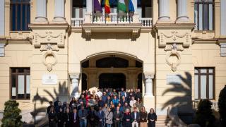 Minuto de silencio en Málaga capital.