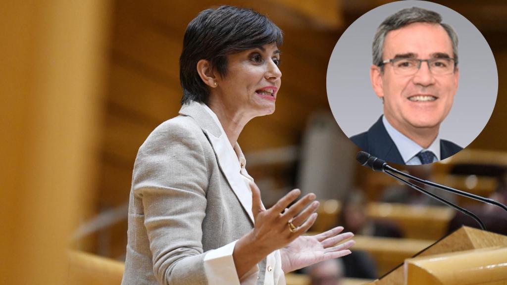 Montaje de Mikel Echavarren con la ministra de Vivienda, Isabel Rodríguez.