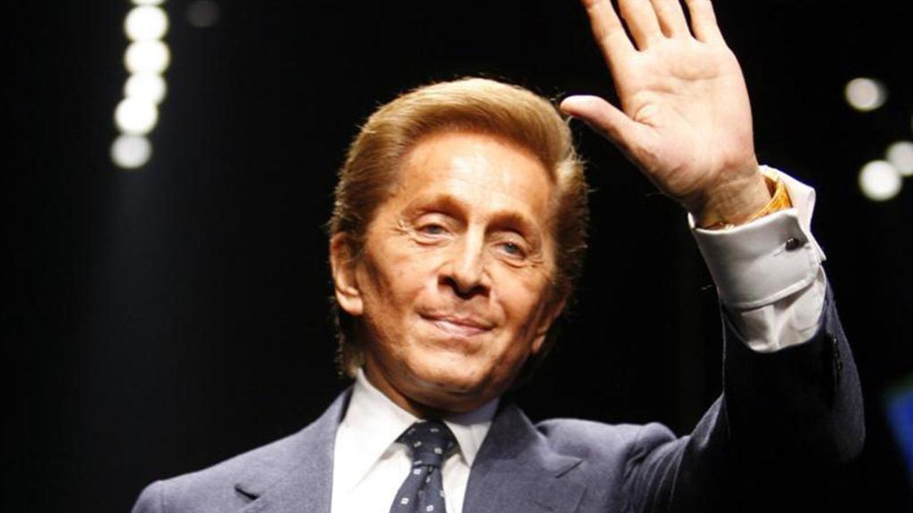 El diseñador de moda italiano Valentino Garavani.