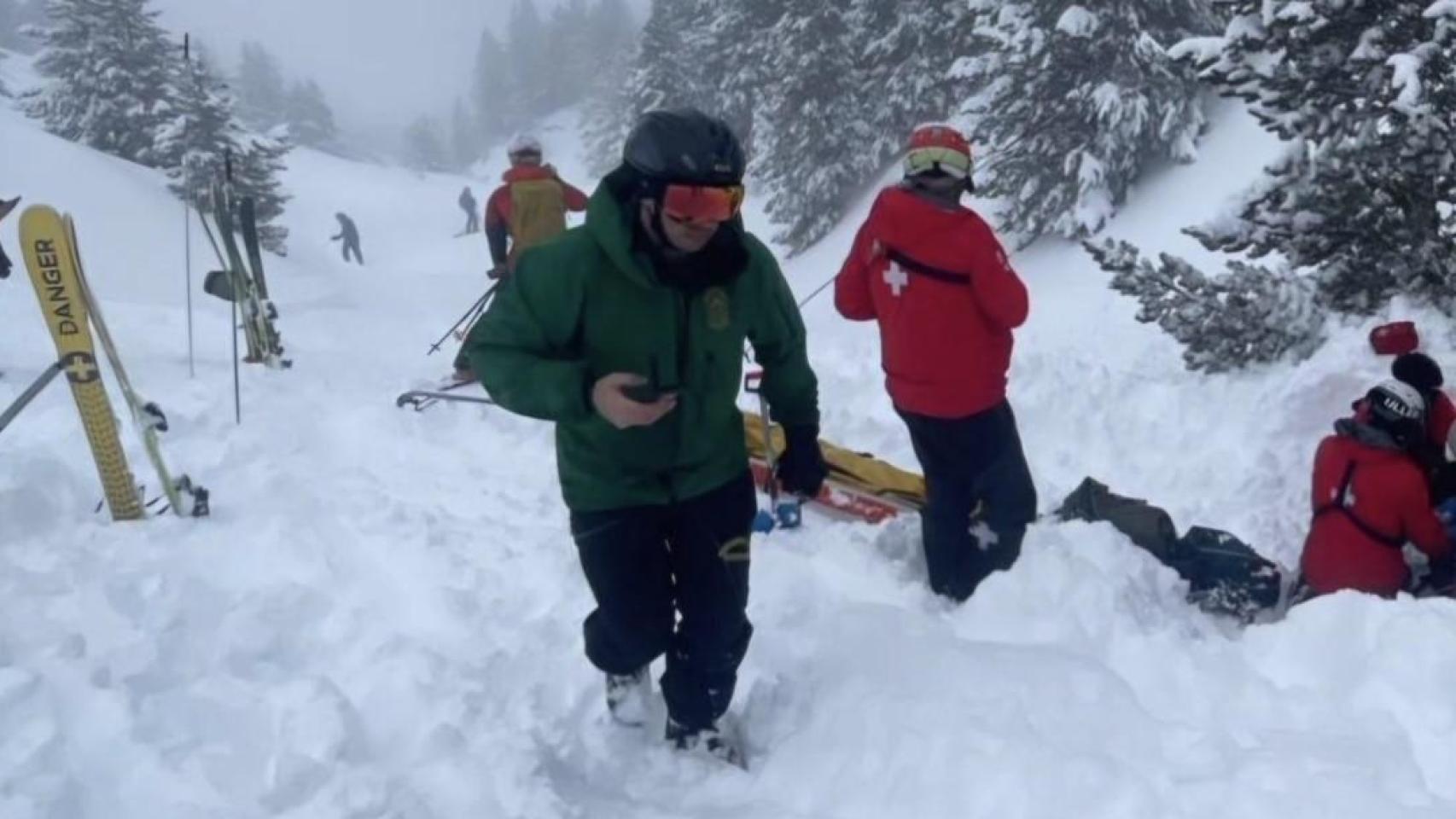 El Greim en el rescate de un joven de 26 años en el barranco de Piumestre