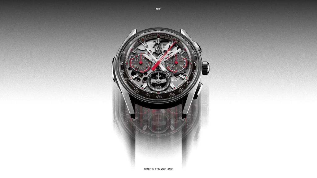 Caja del TAG Heuer Carrera Split-Seconds Cronograph.