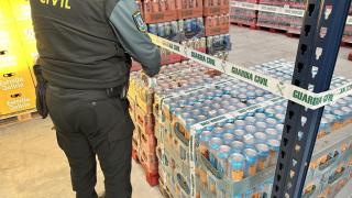Bebidas intervenidas en una distribuidora de Sanxenxo (Pontevedra)