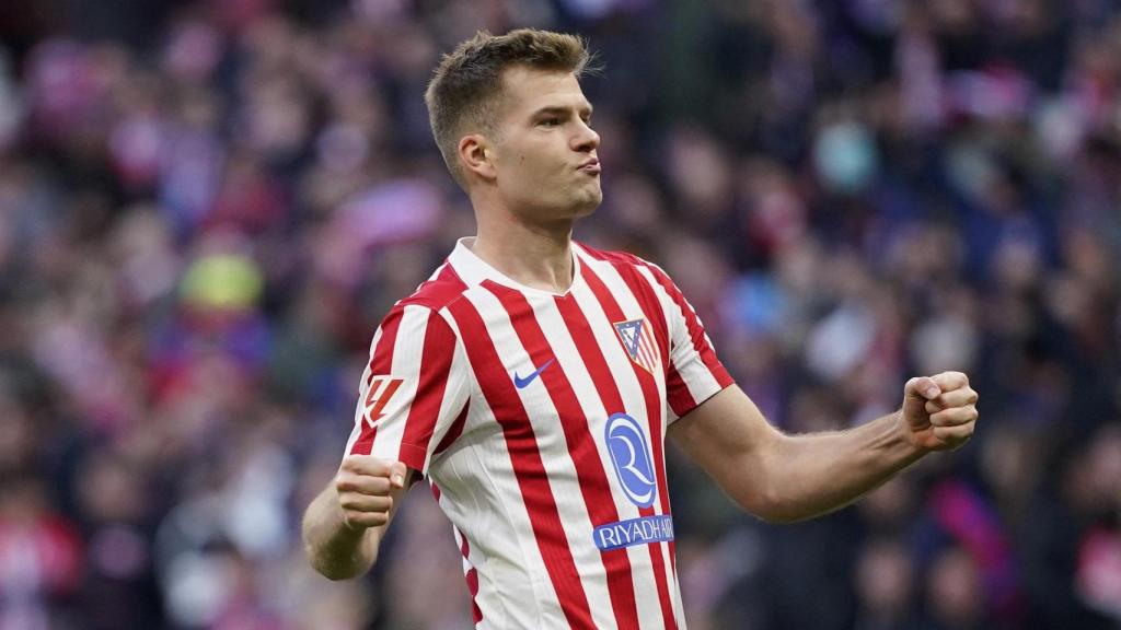 Sorloth celebra el gol marcado ante el Alavés.