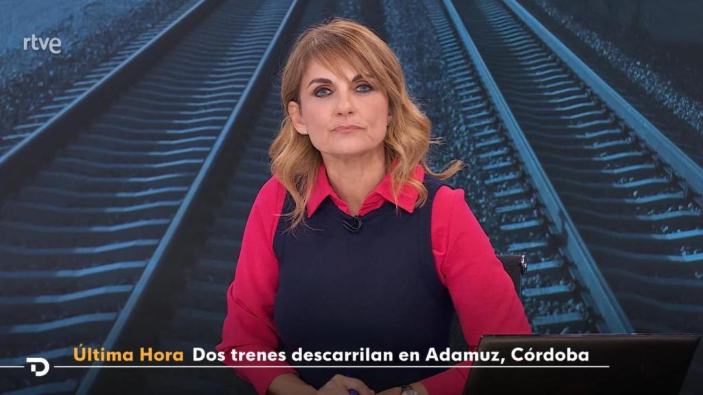 Lourdes Maldonado presentó un especial informativo en La 1 sobre el accidente ferroviario.