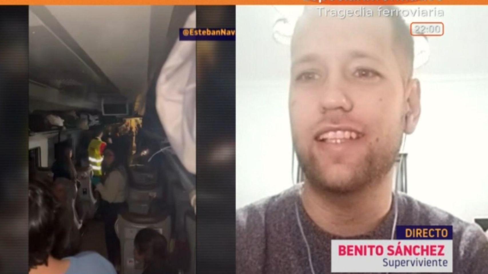 Benito, superviviente interviniendo en el programa de 'Y ahora Sonsoles'