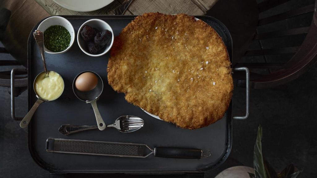 Fismuler y su escalope San Román, al fin del mundo si hace falta.