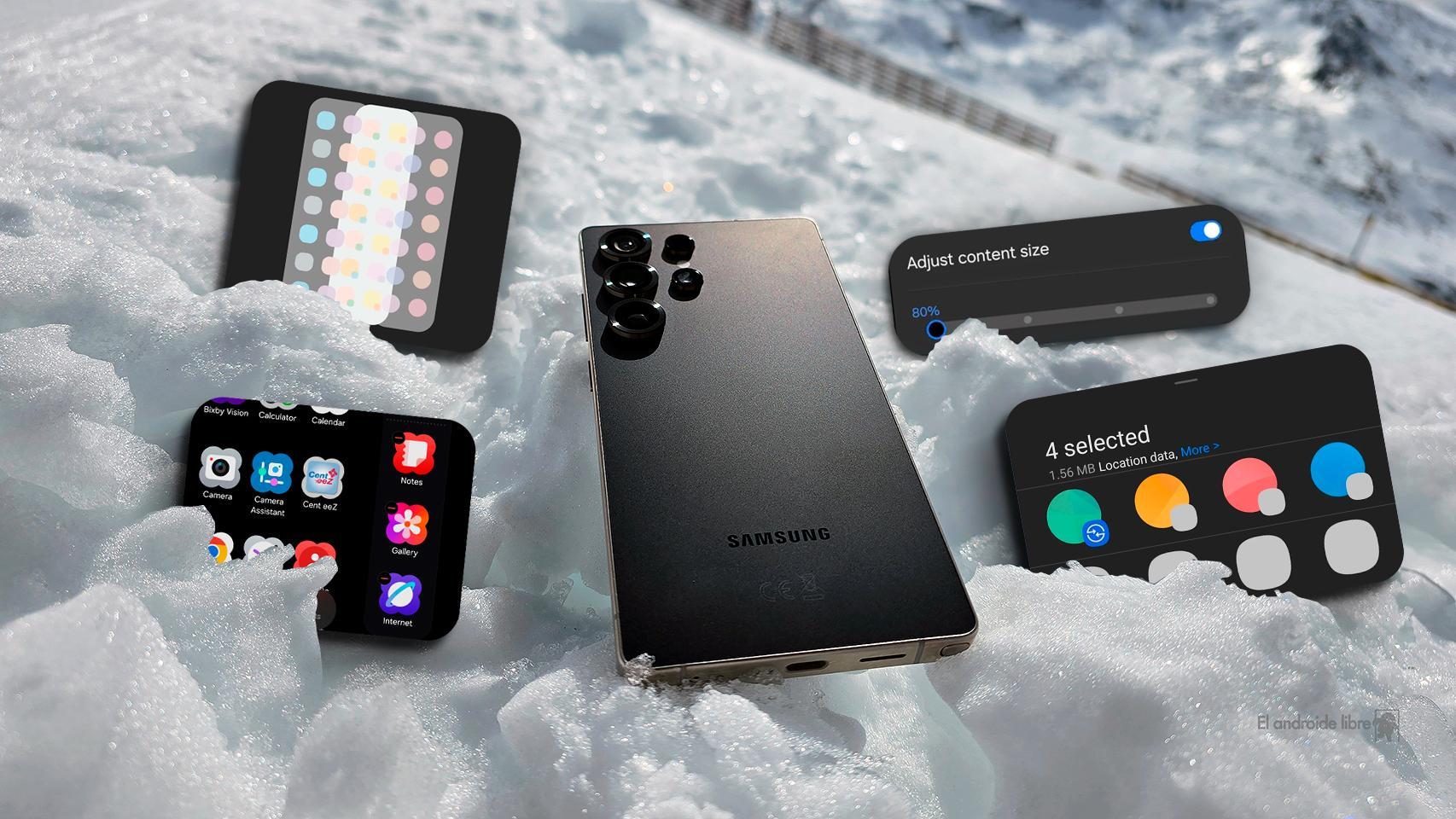 Fotomontaje basado en el Galaxy S25 Ultra