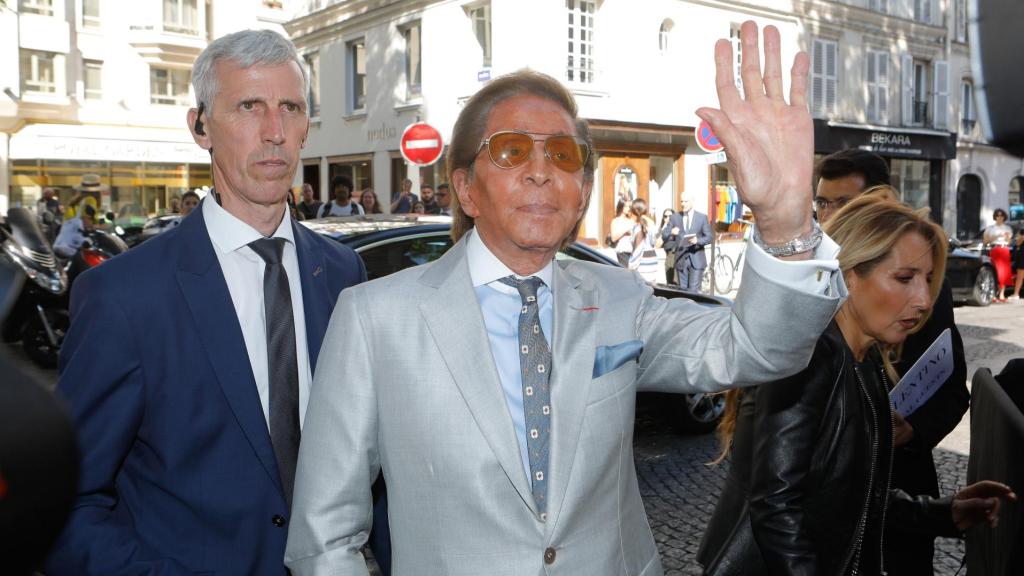 Valentino en el Valentinoshow de París, en 2019.