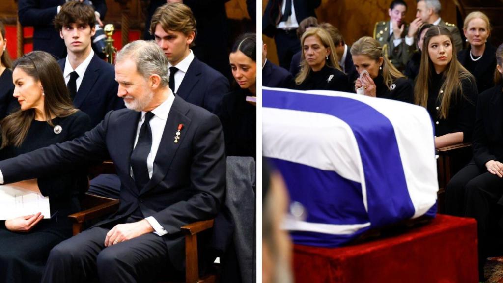 Victoria Federica y la infanta Elena no pudieron contener las lágrimas.