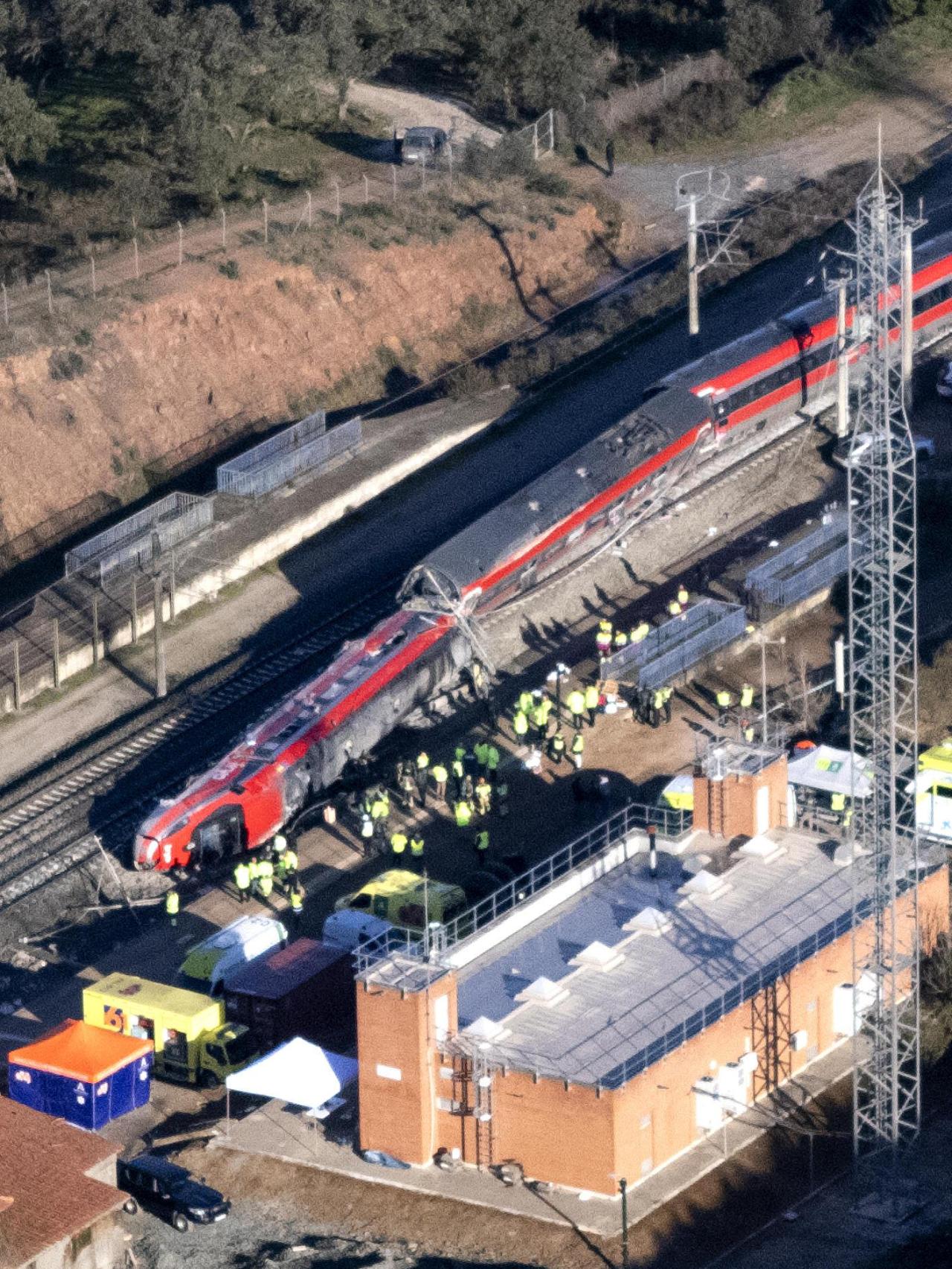 Imagen aérea del lugar de los hechos.