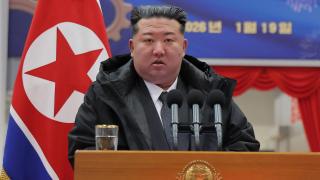Kim Jong-un during the public event in which he dismissed his vice prime minister.