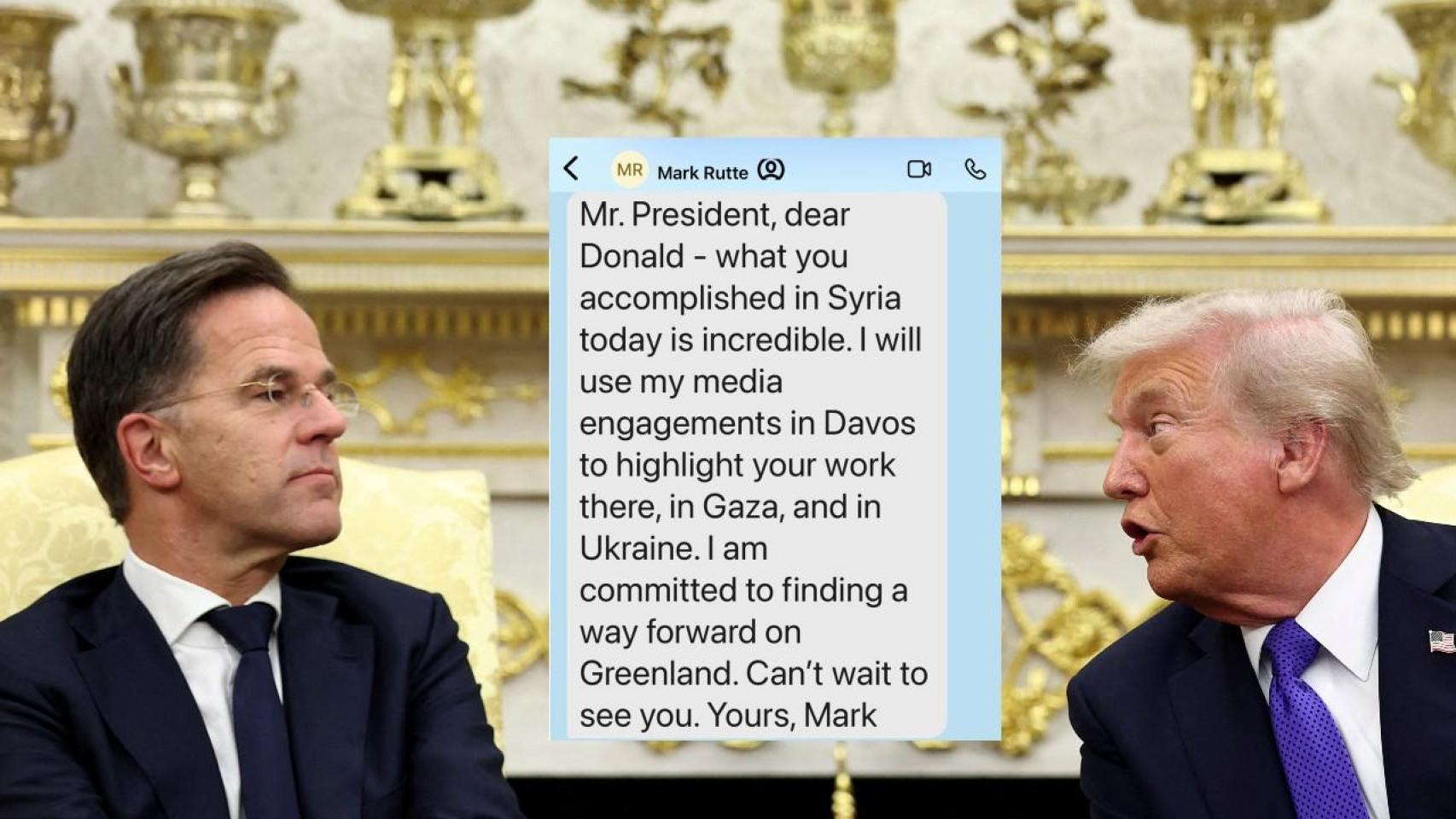 Mark Rutte y Donald Trump en un encuentro en la Casa Blanca el pasado mes de octubre.