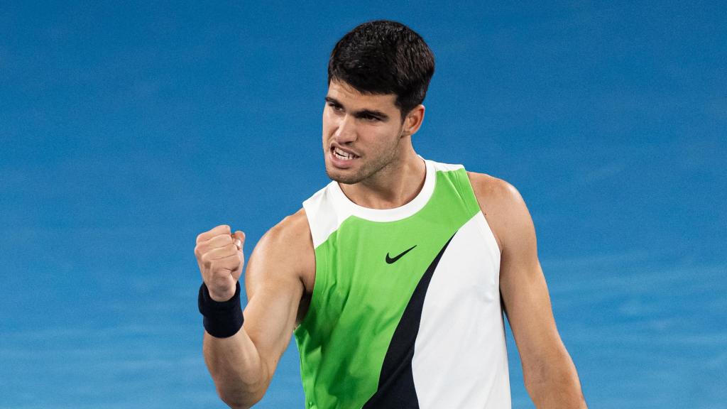 Carlos Alcaraz, en el Open de Australia