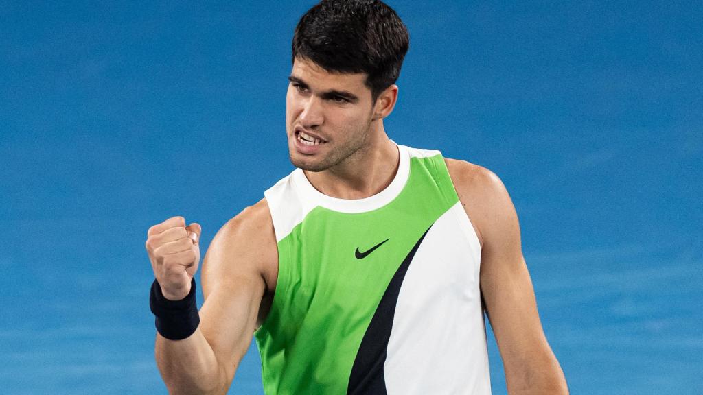 Carlos Alcaraz, en el Open de Australia