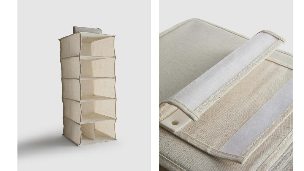 Organizador de tela colgante.