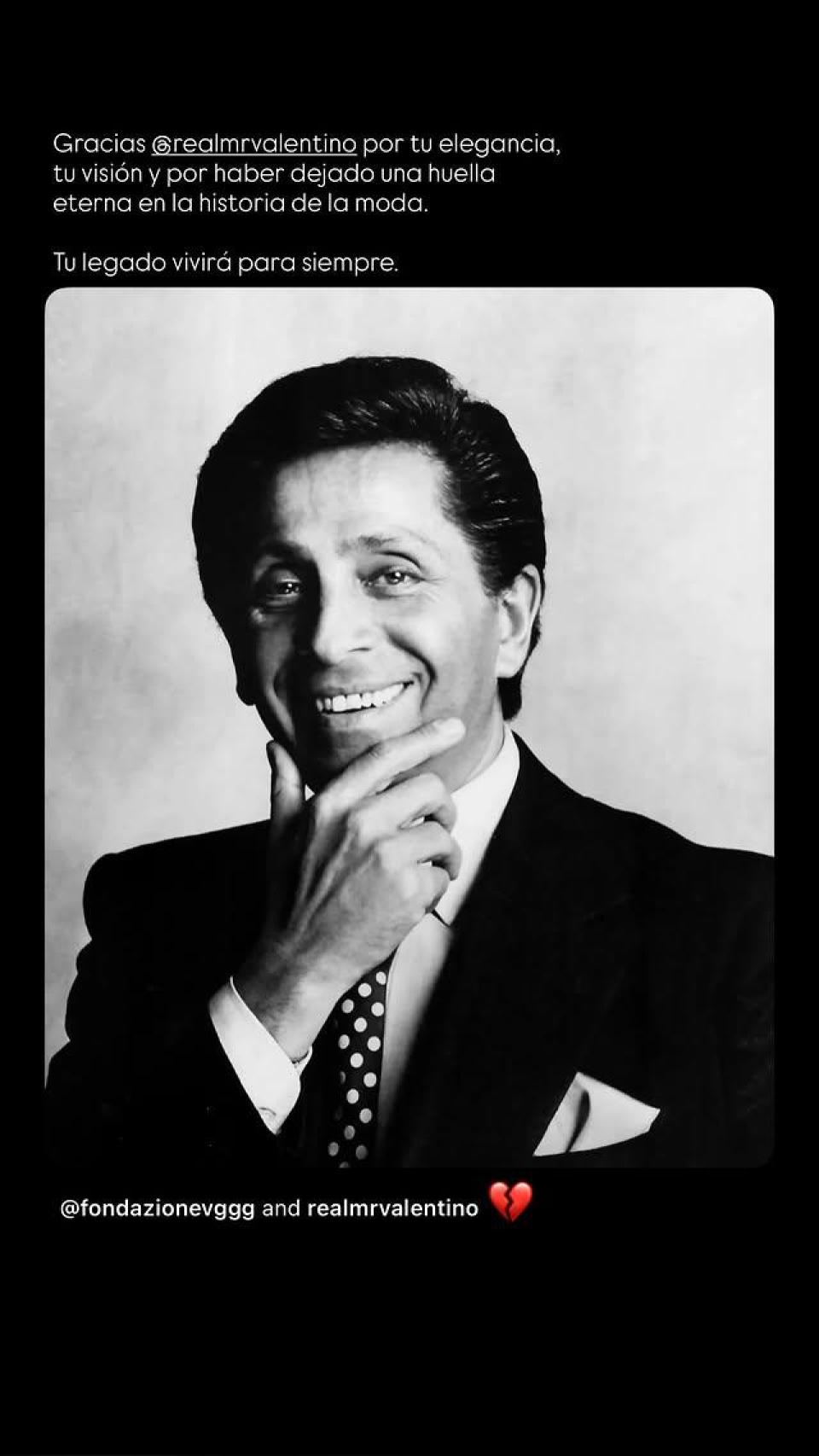 Nieves Álvarez se ha despedido de Valentino a través de su cuenta de Instagram.