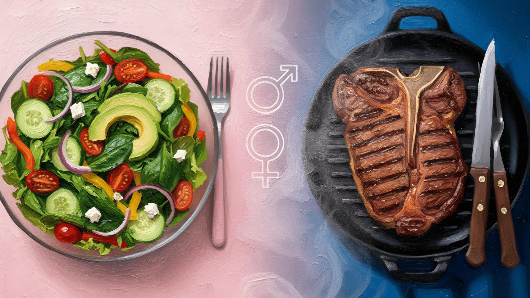 ¿Comida 'de mujeres' y 'de hombres'?
