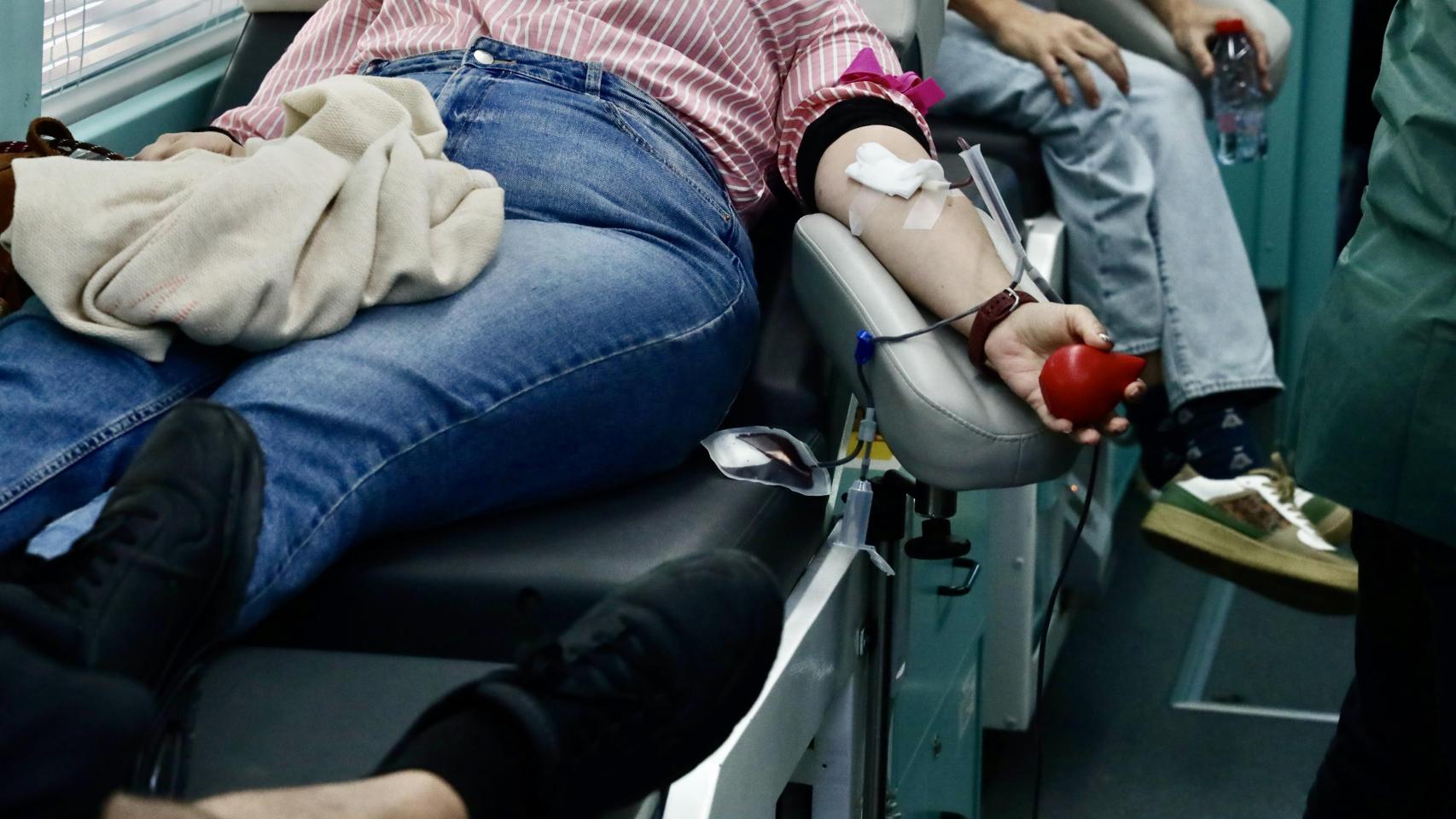 Imagen de donantes de sangre.