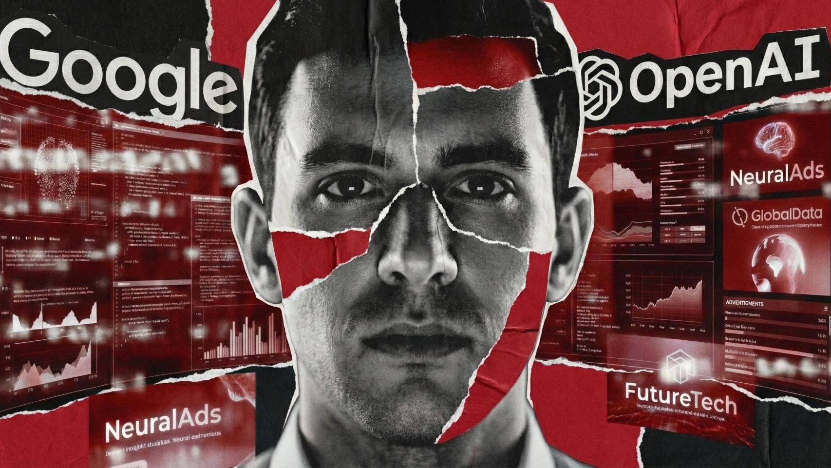 Montaje de un usuario con anuncios en internet.