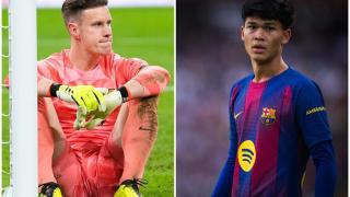 Marc André-Ter Stegen y Dro Fernández.