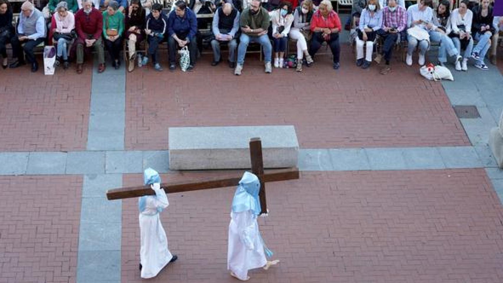Imagen de la procesión general en Valladolid.