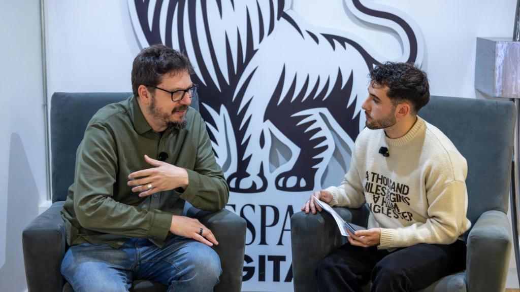 Andrés Martínez Medina durante la entrevista.