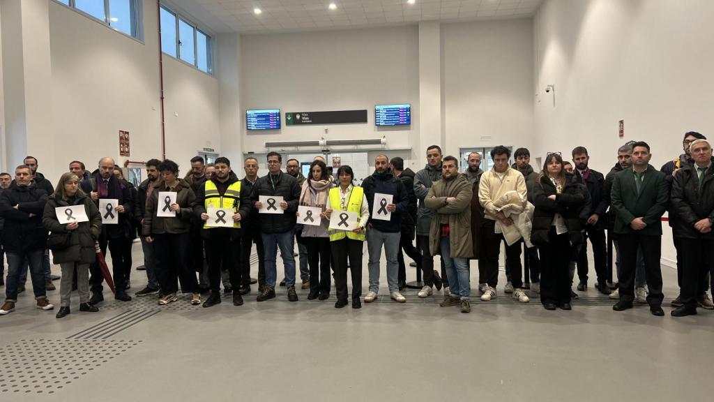 Imagen del minuto de silencio.