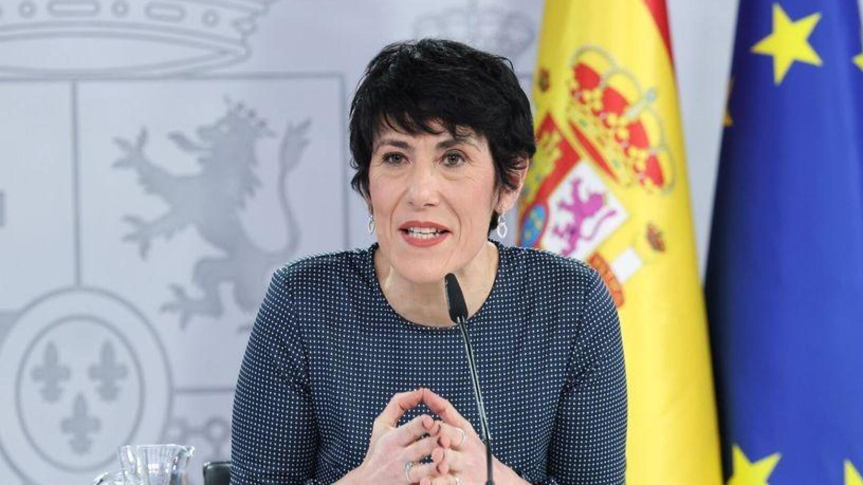 Elma Saiz, la ministra de Seguridad Social, Inclusión y Migraciones, y Portavoz del Gobierno,