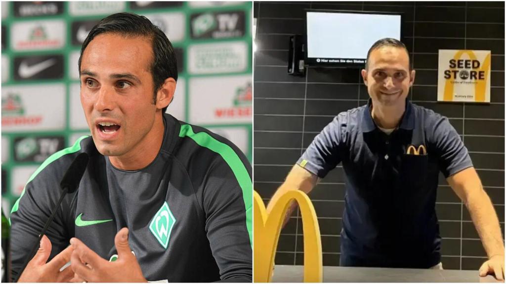 Alexander Nouri, durante su época en el Werder Bremen y en la actualidad
