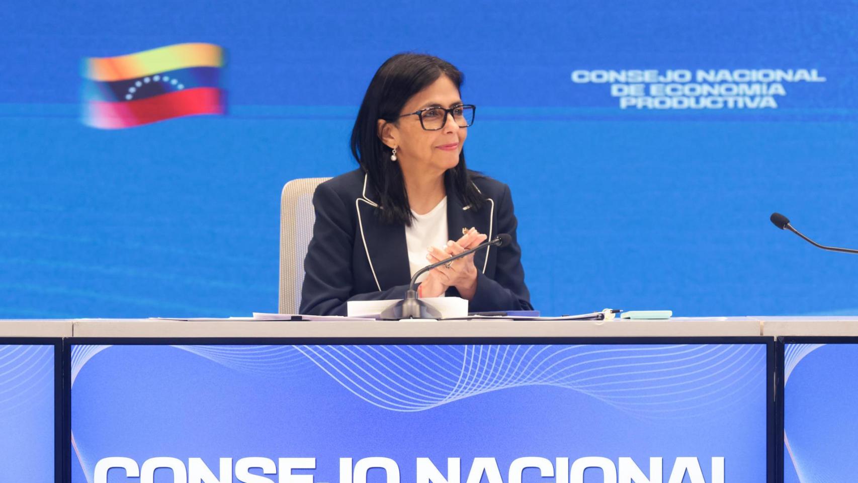Delcy Rodríguez, presidenta encargada de Venezuela, en una imagen tomada el pasado 16 de enero.