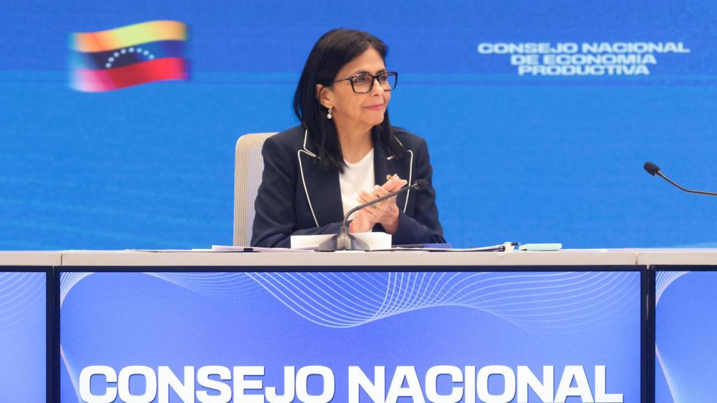 Delcy Rodríguez, presidenta encargada de Venezuela, en una imagen tomada el pasado 16 de enero.