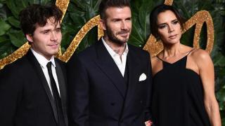 Brooklyn, David y Victoria Beckham, en una fotografía de archivo.