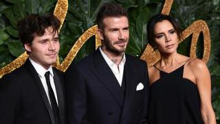 Brooklyn, David y Victoria Beckham, en una fotografía de archivo.