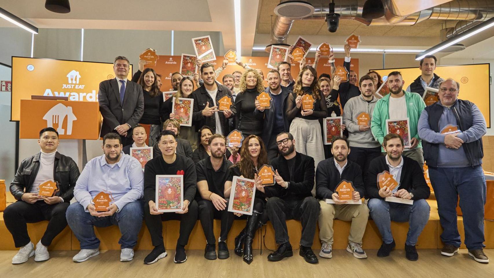 Ganadores de los Premios Just Eat 2024-2025