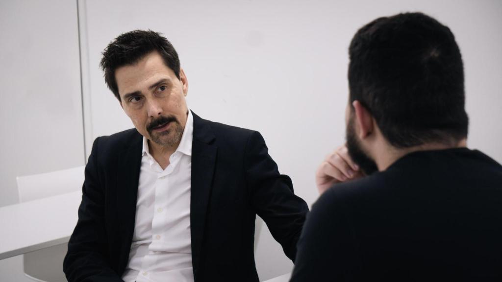 Jesús Alcoba durante la entrevista.