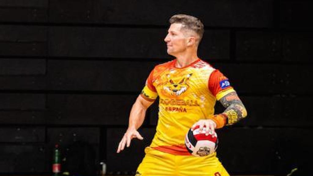 Roberto Navarro en un partido.